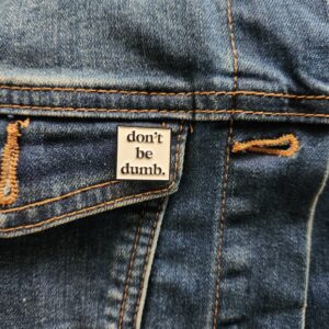 dbd. ceramic lapel pin